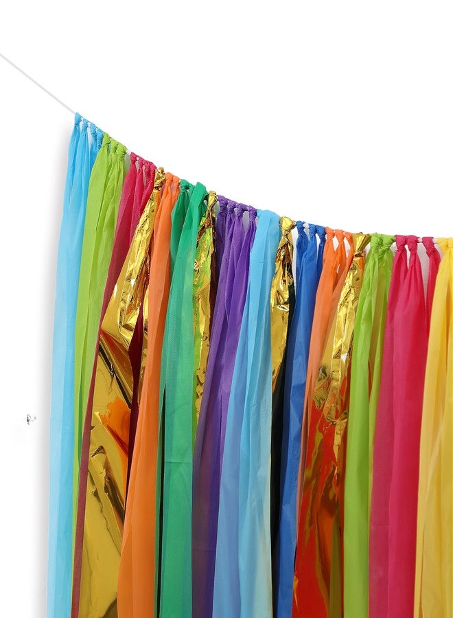 PapaKit 5ft Extra Large Colorful Streamer Fringe Party Backdrop 5ft | Ready to Hang | Vibrant Festive Rain Curtains for Birthday, Fiesta Party Decorations, High-Density Photo Booth Background - Image 5